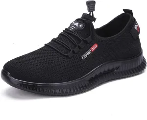 Asifn Mens Casual Sneakers Non-Slip Breathable Walking Shoes Lightweight Lace-up Fitness Shoes Comfortable Mesh Trainers