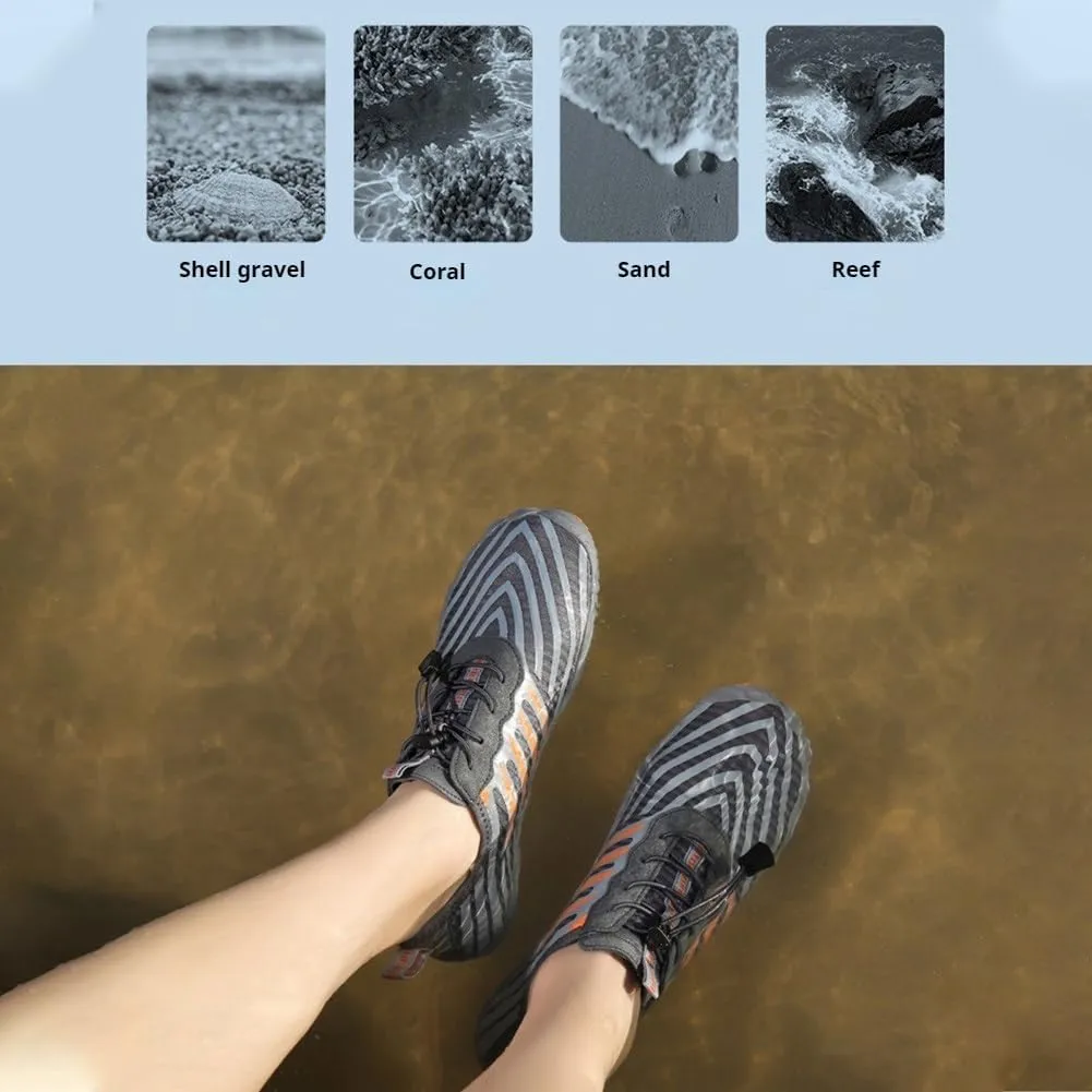 Barefoot Shoes Women & Men, Non-Slip Breathable Waterproof Wide Toe Running Walking Barefoot Shoes Unisex(A White,11men/13women)
