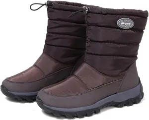 Bcshiye Womens Warm Snow Boots,Winter Outdoor Fur Lining Anti-Slip Ankle Bootie Waterproof Thickening Snow Shoes