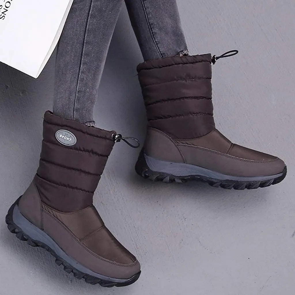 Bcshiye Womens Warm Snow Boots,Winter Outdoor Fur Lining Anti-Slip Ankle Bootie Waterproof Thickening Snow Shoes