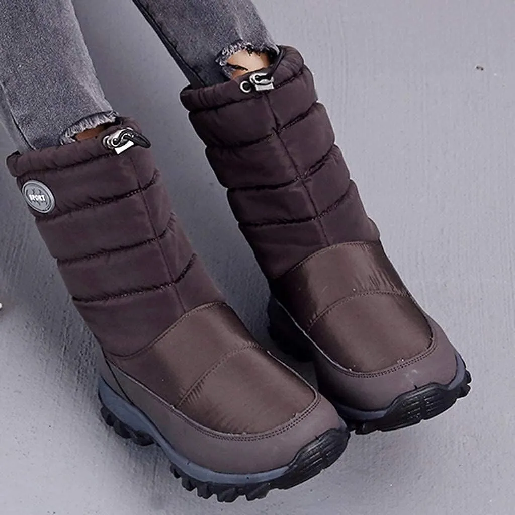 Bcshiye Womens Warm Snow Boots,Winter Outdoor Fur Lining Anti-Slip Ankle Bootie Waterproof Thickening Snow Shoes