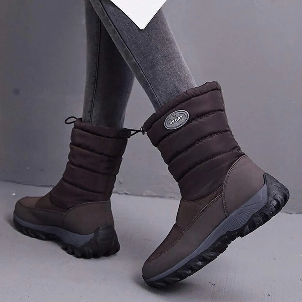 Bcshiye Womens Warm Snow Boots,Winter Outdoor Fur Lining Anti-Slip Ankle Bootie Waterproof Thickening Snow Shoes