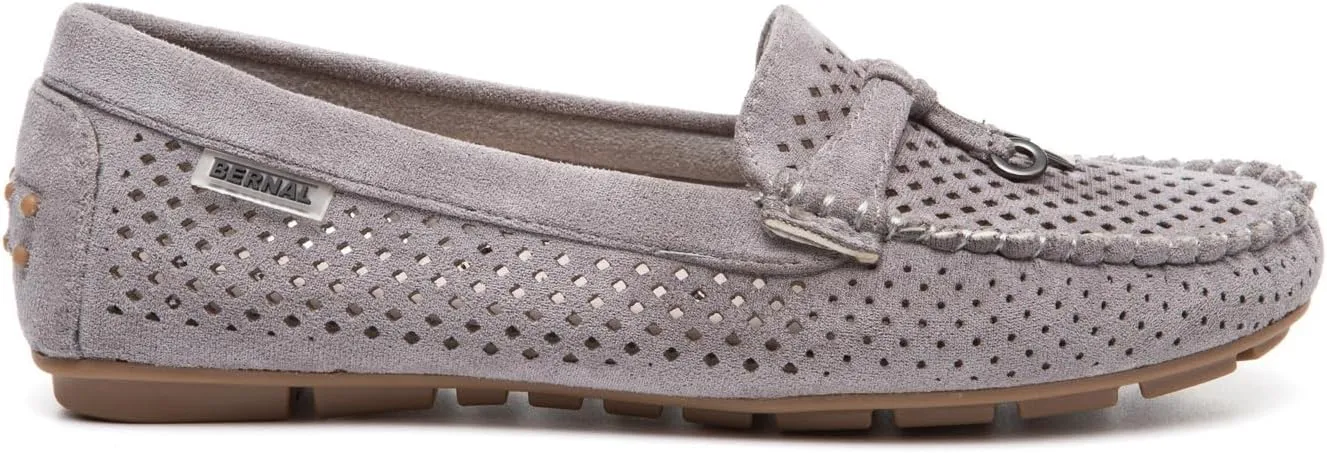 Bernal Loafers for Women with Buckle Comfortable Lightweight Penny Loafers Business Casual Loafers Slip On Flat Work Shoes Non Slip Walking Shoes