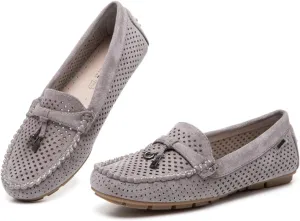 Bernal Loafers for Women with Buckle Comfortable Lightweight Penny Loafers Business Casual Loafers Slip On Flat Work Shoes Non Slip Walking Shoes