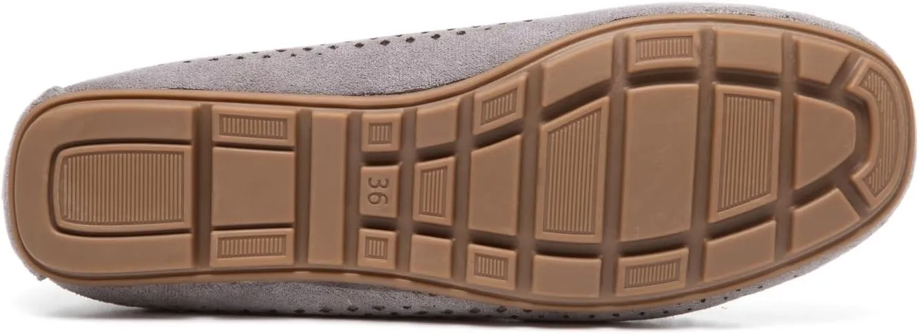 Bernal Loafers for Women with Buckle Comfortable Lightweight Penny Loafers Business Casual Loafers Slip On Flat Work Shoes Non Slip Walking Shoes