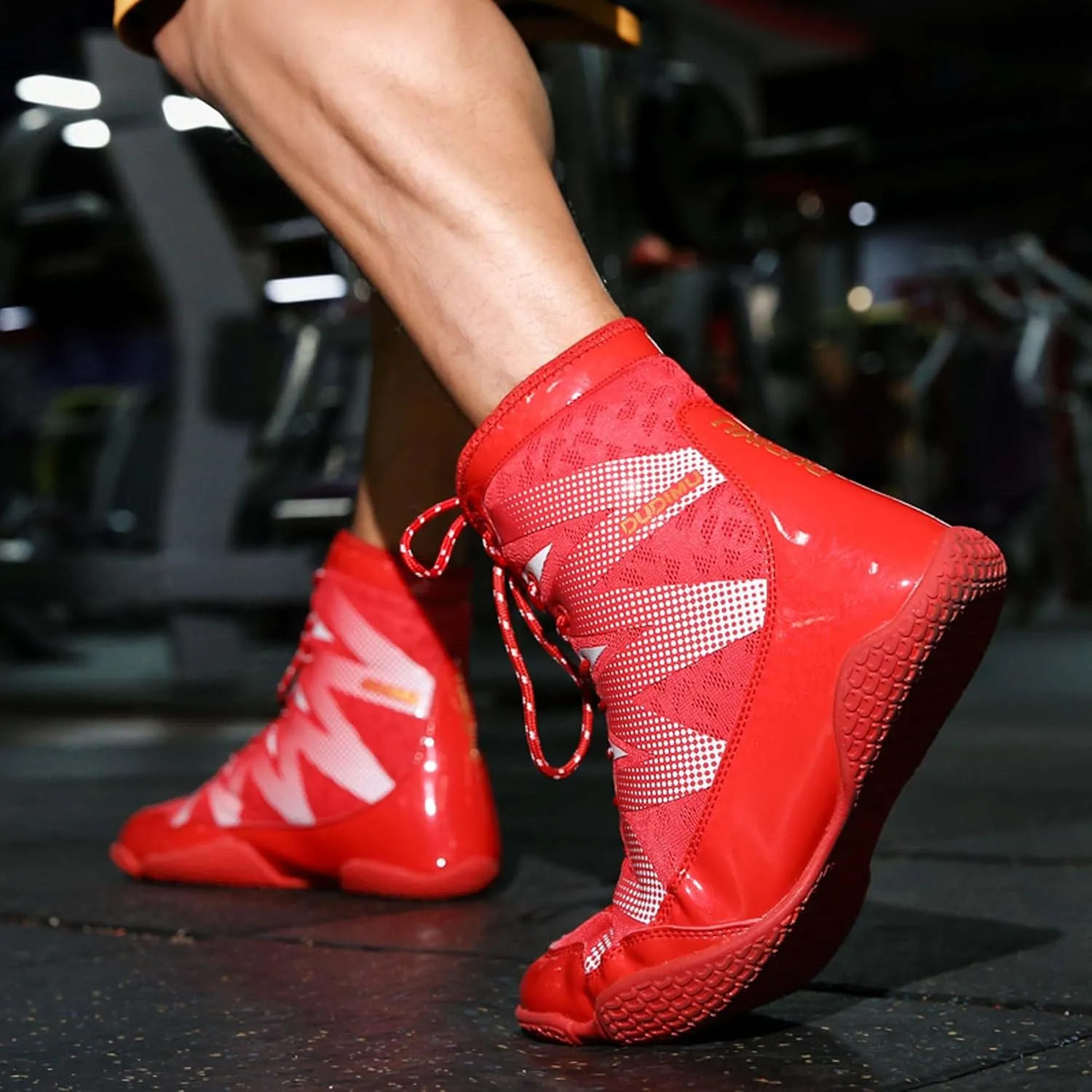 Boxing Shoes for Men and Teenagers,Men's Teenagers Training Wrestling Shoes,Women's Non-Slip Professional Boxing Shoes,Lightweight Breathable Weightlifting and Fitness Shoes