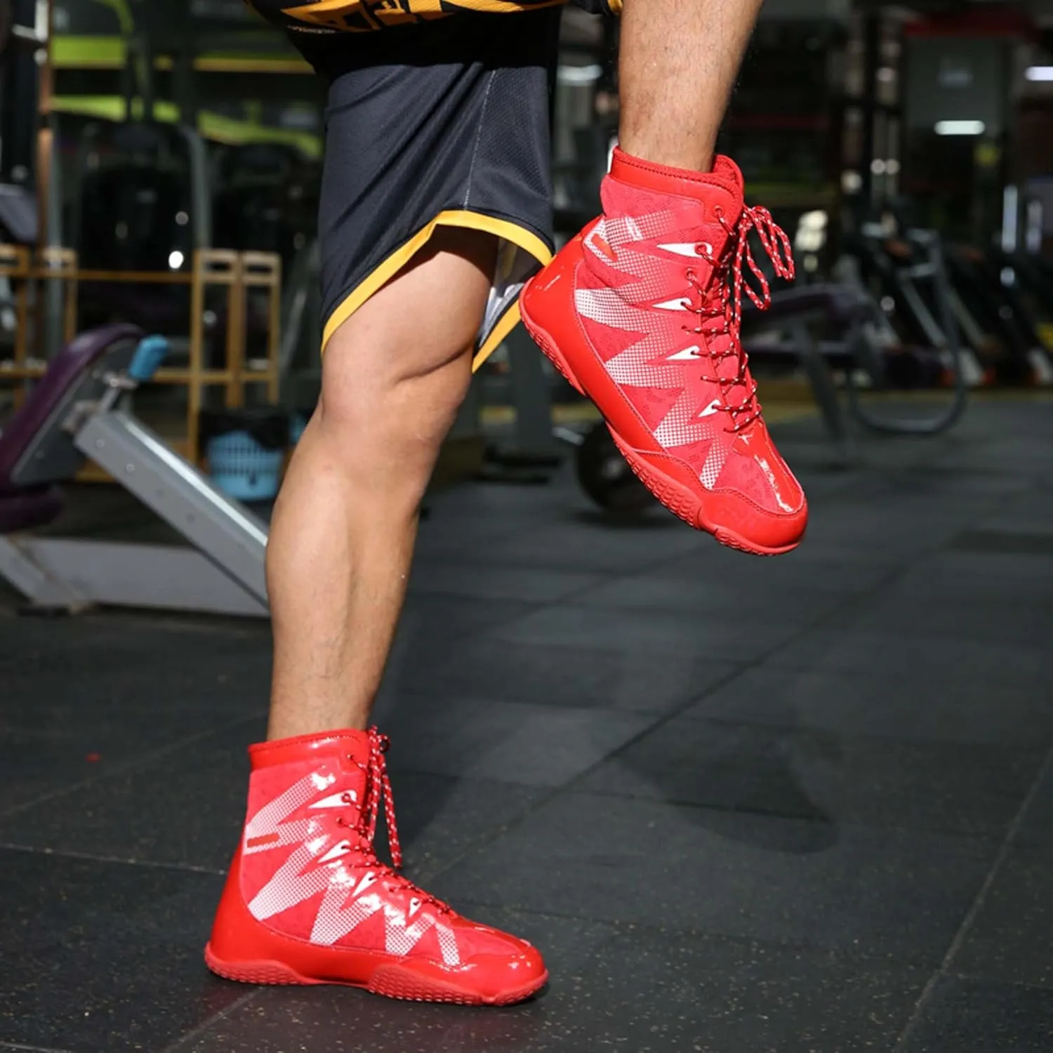 Boxing Shoes for Men and Teenagers,Men's Teenagers Training Wrestling Shoes,Women's Non-Slip Professional Boxing Shoes,Lightweight Breathable Weightlifting and Fitness Shoes