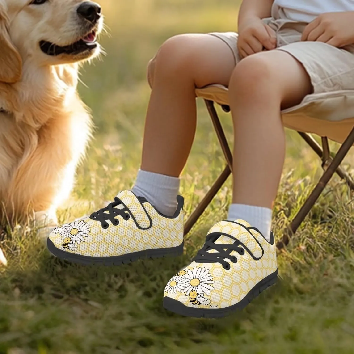 Boys Girls Sneakers Kids Mesh Shoes Unisex Lightweight Breathable Athletic Running Tennis Fitness Shoes Single Buckle for Toddler/Little Kid/Big Kid Black Sole