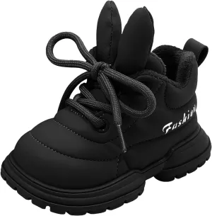 Boys Girls Winter Warm High Top Sneakers Kids Unisex Ankle Boots Faux Fr Fashion Fitness Shoes for Girls Size 8