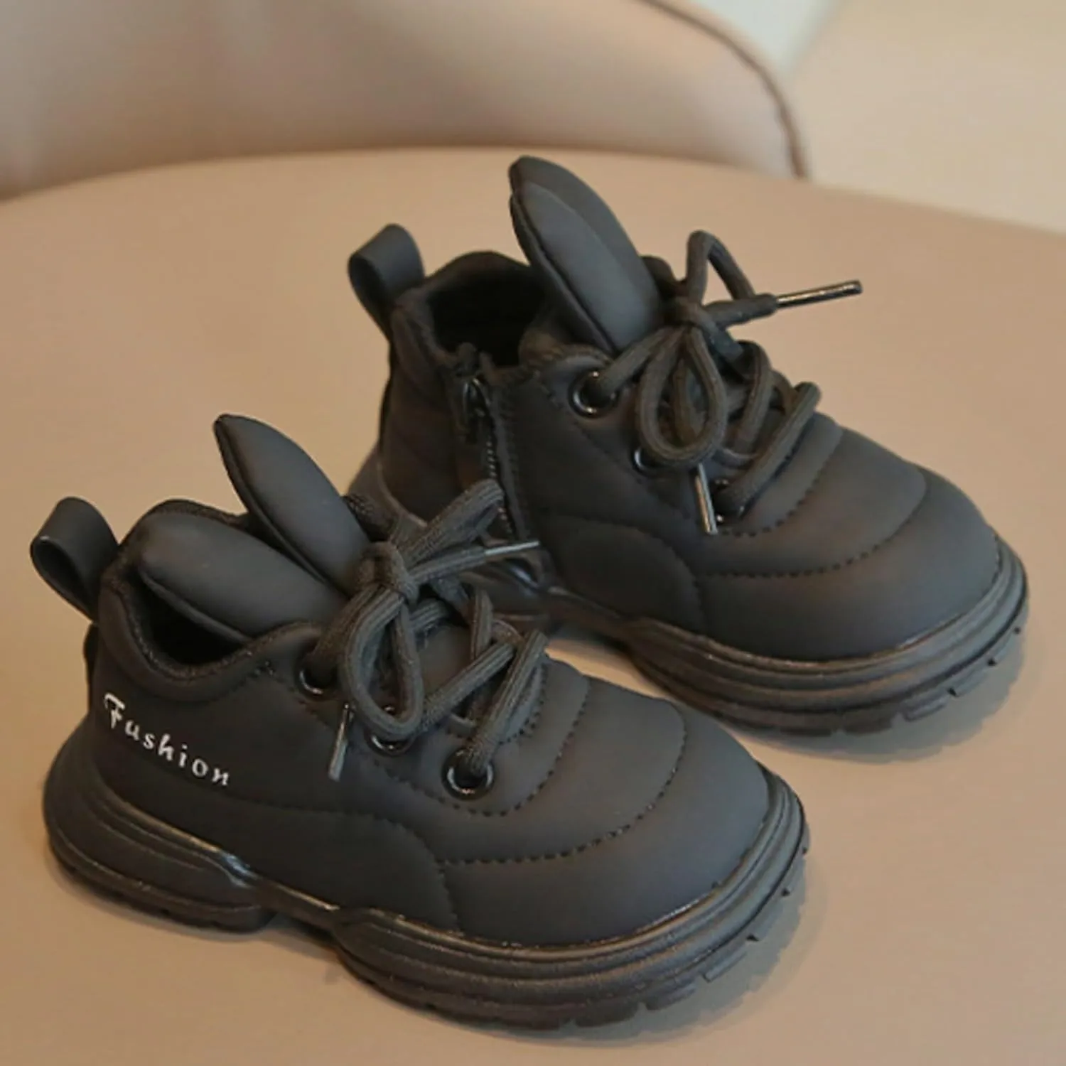 Boys Girls Winter Warm High Top Sneakers Kids Unisex Ankle Boots Faux Fr Fashion Fitness Shoes for Girls Size 8