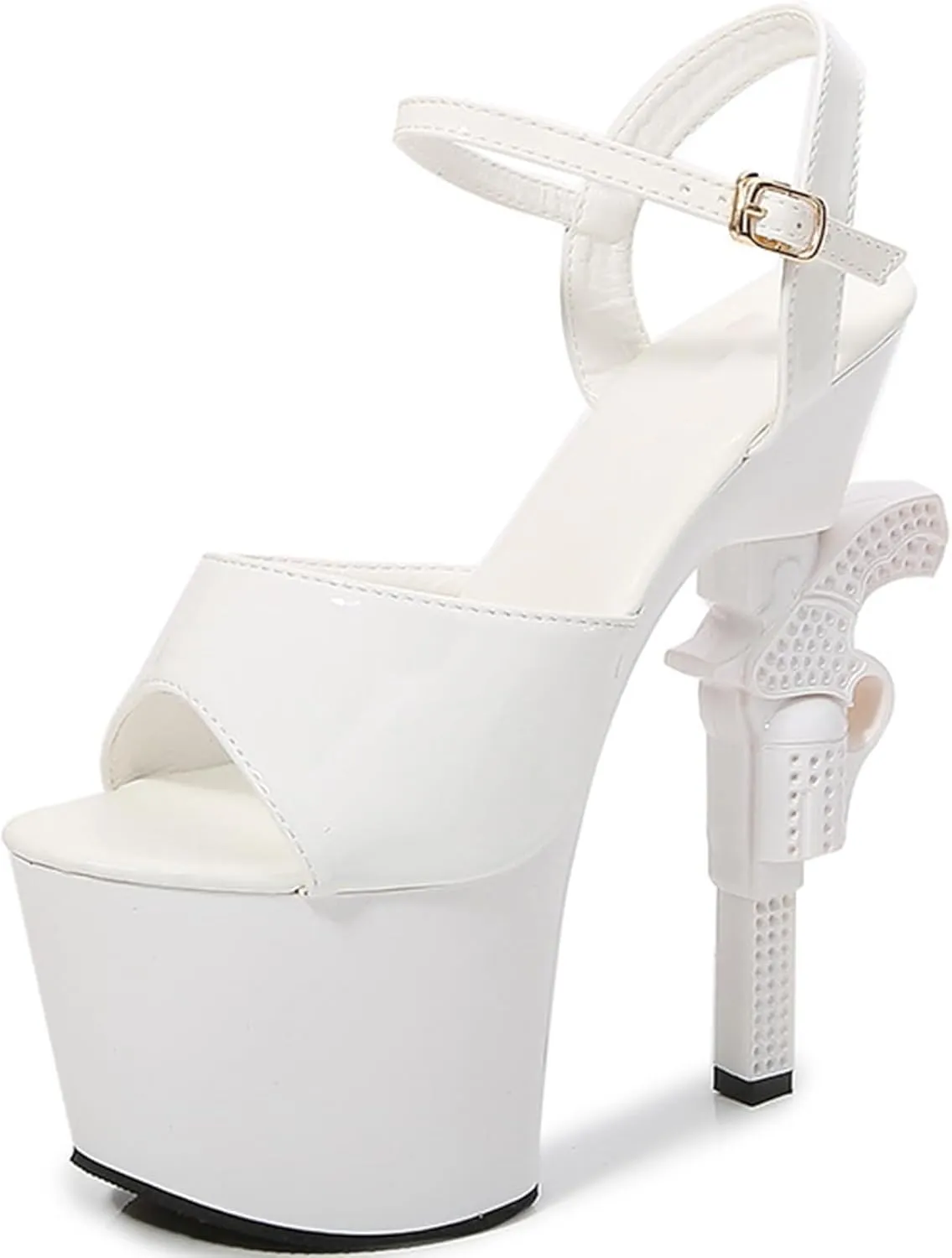 F&A LOVING Women's Platform Sandal Heeled Pole Fitness Shoes Sexy Stiletto