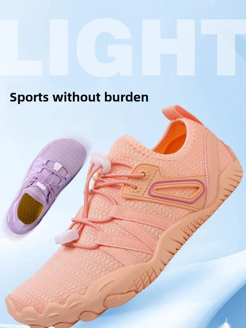 Fitness Shoes for Women's Gym Shoes Lightweight Breathable with Sweat Wicking Insole Elastic Lock and Flexible Cushion