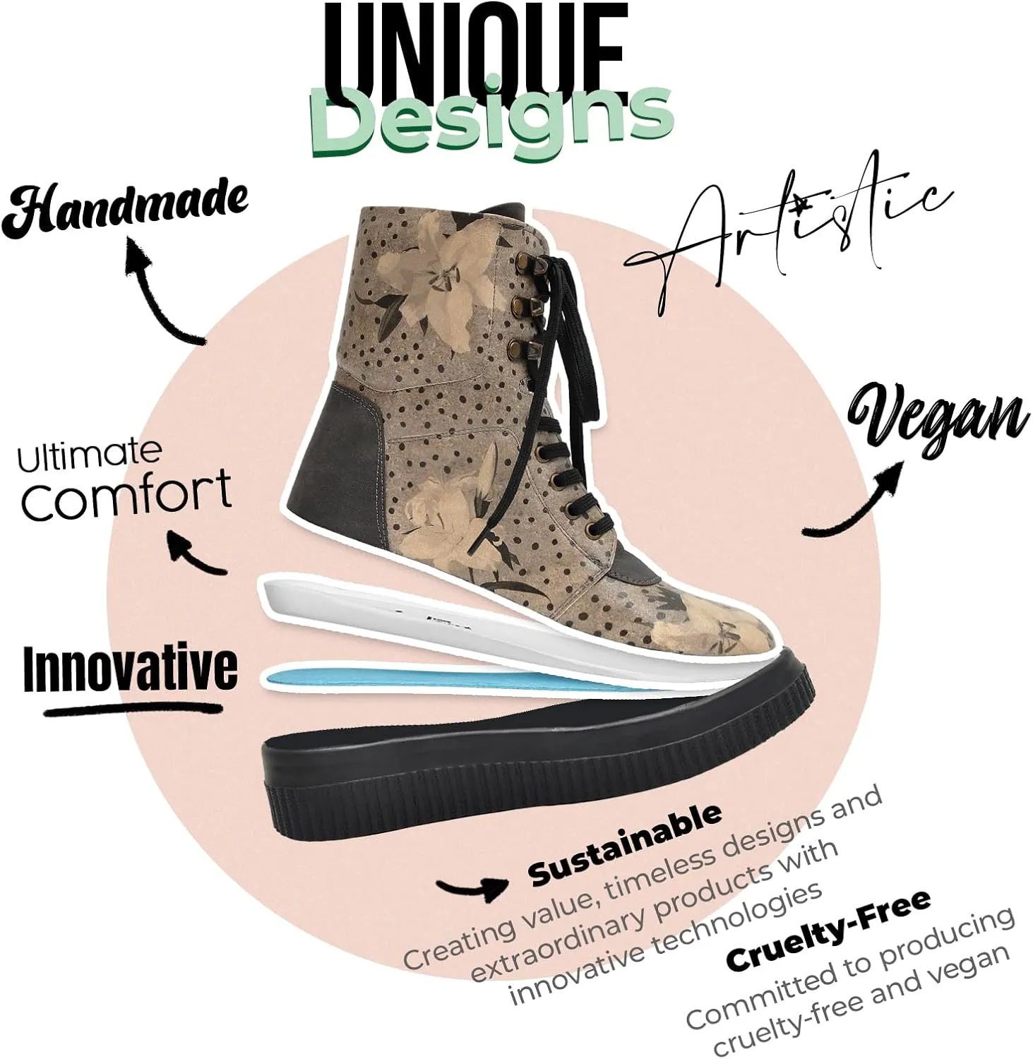 Future Boots for Women - Vegan Leather and Handmade Platform Boots for Women