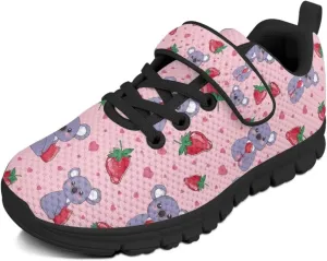 Girls' Running Shoes Mesh Breathable Tennis Shoes for School Cute Kids