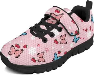 Girls' Running Shoes Mesh Breathable Tennis Shoes for School Cute Kids