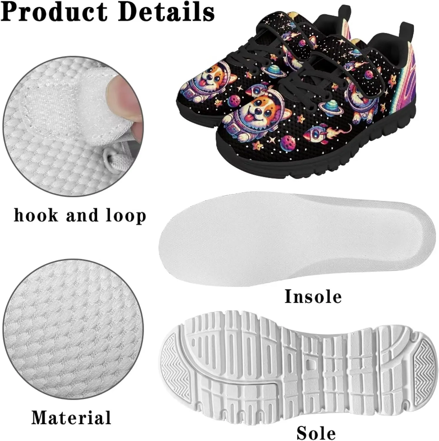 Girls Running Shoes Mesh Gym Tennis Shoes Sneakers Outdoor Athletic Shoes