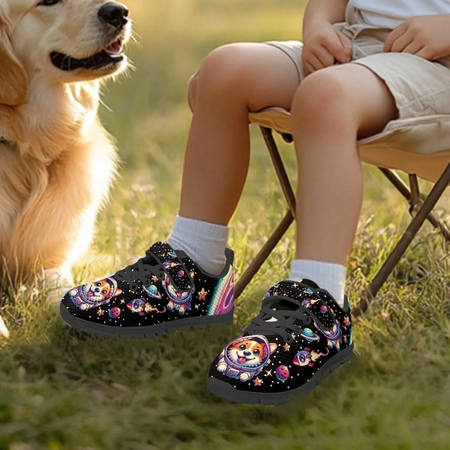 Girls Running Shoes Mesh Gym Tennis Shoes Sneakers Outdoor Athletic Shoes