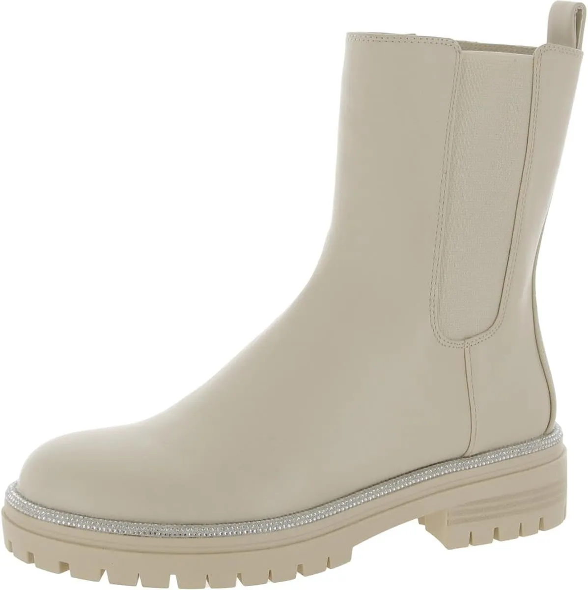 INC Womens Brycin Faux Leather Mid-Calf Boots
