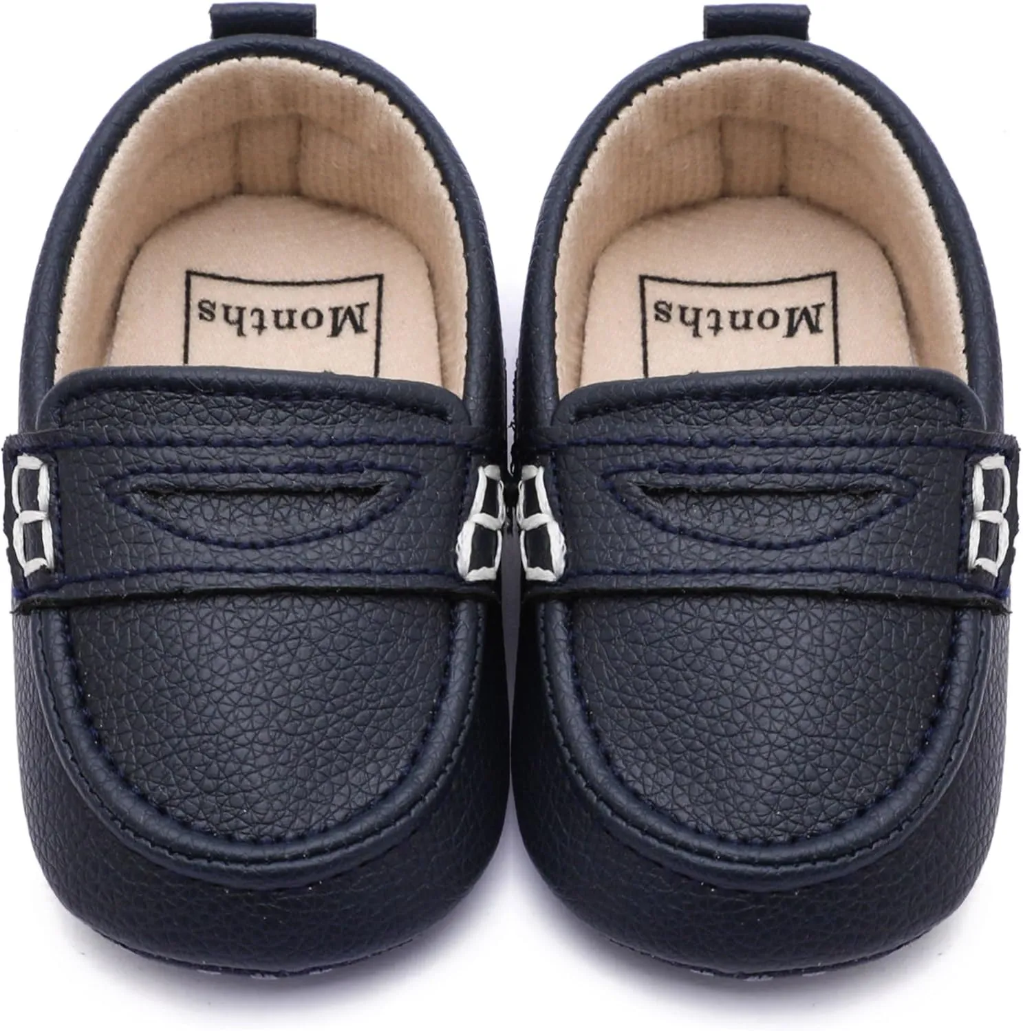 Infant Baby Boys Loafers Soft Sole PU Leather Toddler Moccasins Girls First Walking Crib Dress Shoes