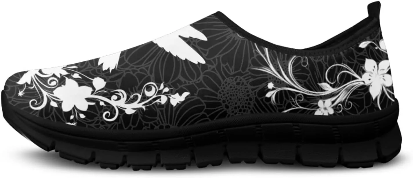 Insects Print Men Slip On Shoes Mesh Flats Shoes Women Breathable Loafers Shoes Comfortable Walking Training Shoes for Business Daily Wear