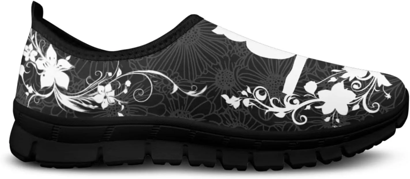 Insects Print Men Slip On Shoes Mesh Flats Shoes Women Breathable Loafers Shoes Comfortable Walking Training Shoes for Business Daily Wear