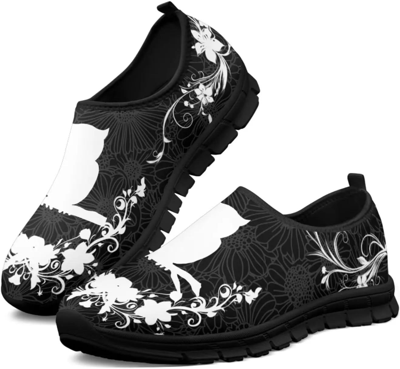 Insects Print Men Slip On Shoes Mesh Flats Shoes Women Breathable Loafers Shoes Comfortable Walking Training Shoes for Business Daily Wear