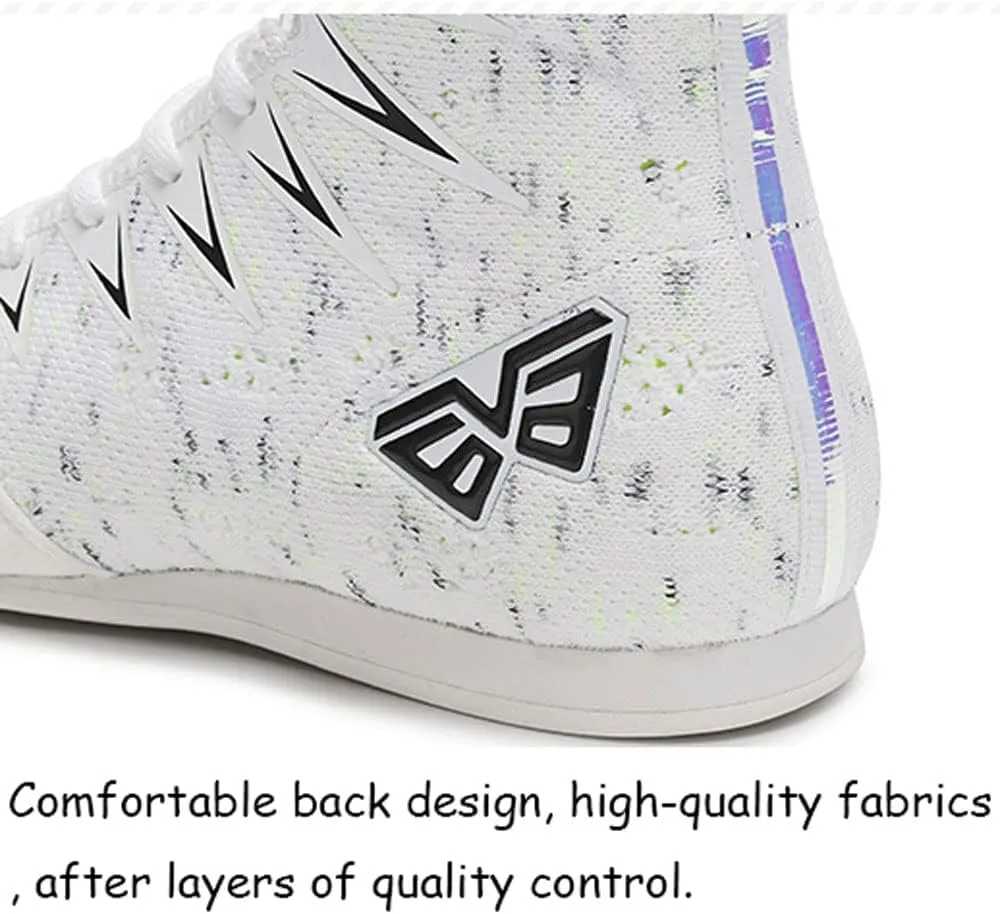 Junior Kids' Boxing Shoes Sparring Trainers,High Top Boxing Boots Fighting Shoes Training Sneakers Lightweight Non-slip breathable For Men Women,Combat Training Boots Wrestling Fitness Shoes,32-39 EU