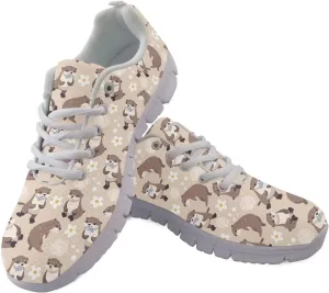 KEIAHUAN Women Running Shoes Mesh Tennis Shoes Lightweight Sneakers Non Slip Trekking Training Shoes Fashion Flats