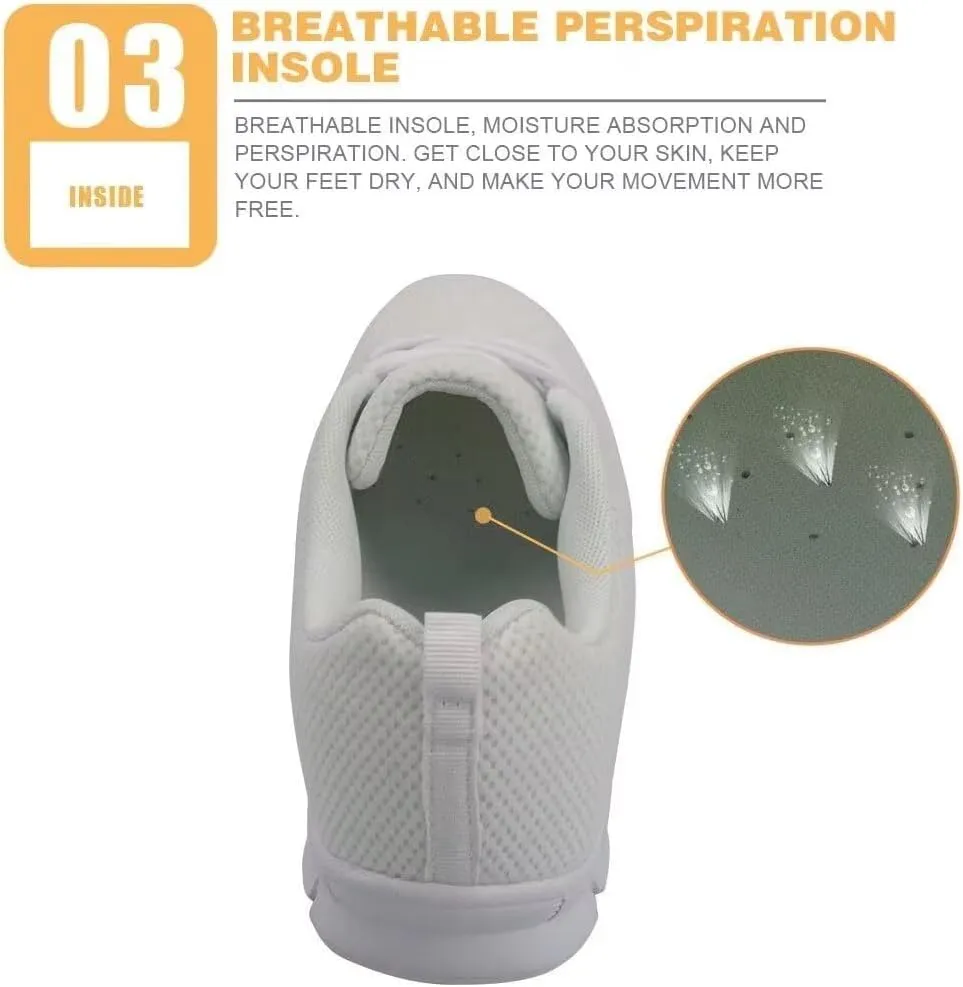 KEIAHUAN Women Running Shoes Mesh Tennis Shoes Lightweight Sneakers Non Slip Trekking Training Shoes Fashion Flats