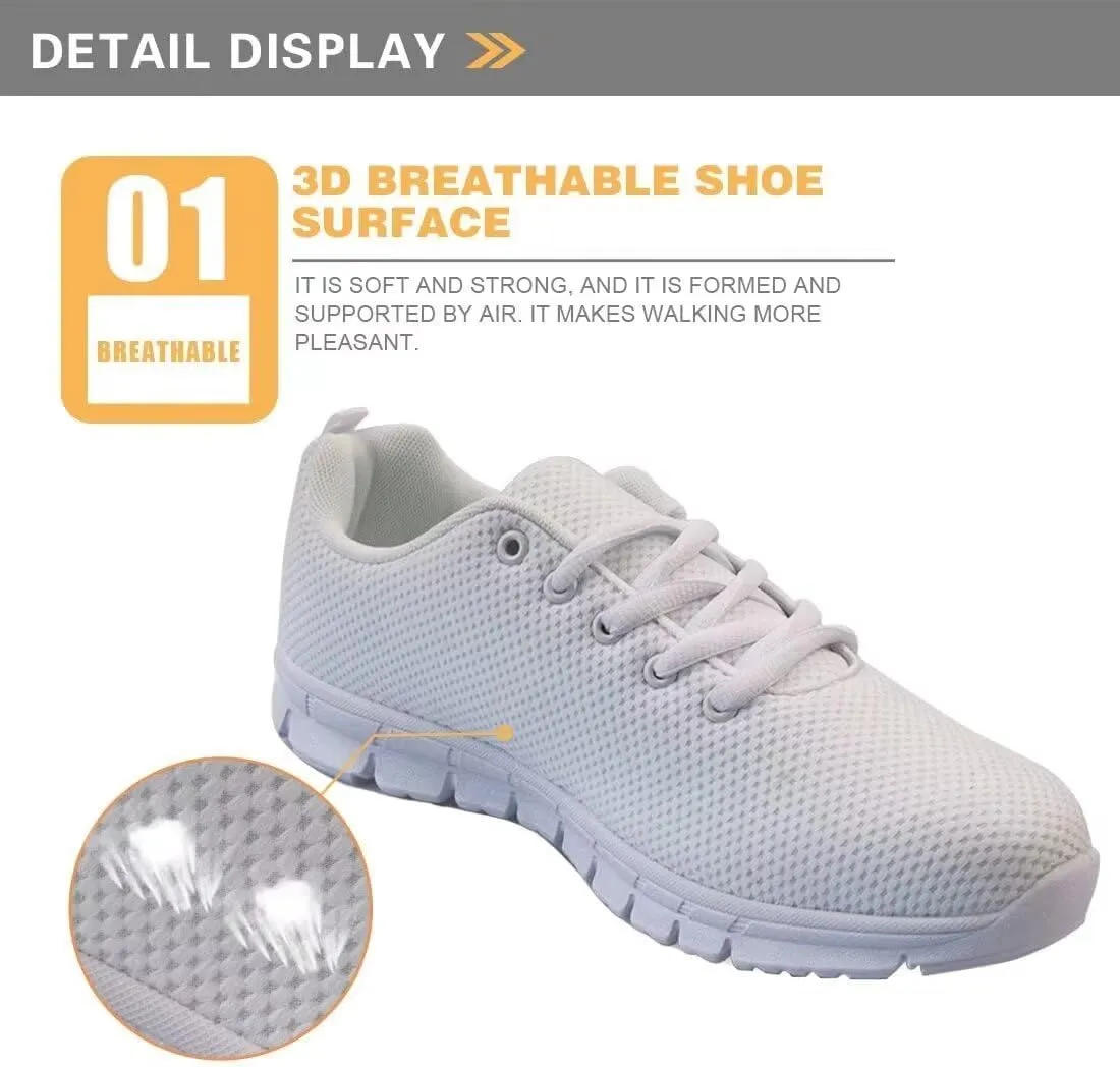 KEIAHUAN Women Running Shoes Mesh Tennis Shoes Lightweight Sneakers Non Slip Trekking Training Shoes Fashion Flats