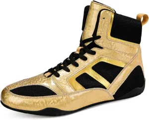 Kervaky Men's Wrestling Shoes Professional Boxing Shoes Lightweight and Breathable Weightlifting Shoes Fitness Shoes Training Shoes