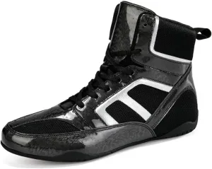 Kervaky Men's Wrestling Shoes Professional Boxing Shoes Lightweight and Breathable Weightlifting Shoes Fitness Shoes Training Shoes