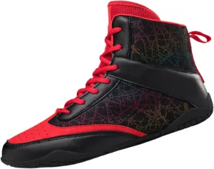 Kervaky Men's Wrestling Shoes Training Shoes Professional Boxing Shoes Lightweight and Breathable Weightlifting Shoes Fitness Shoes