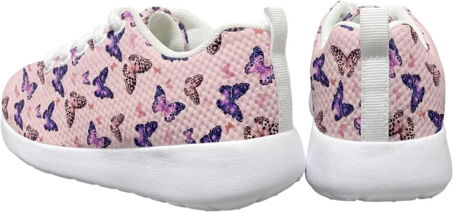 Kids Mesh Running Sneakers for Boys Girls Lightweight Non Slip Sports Tennis Shoes Comfort Breathable Mesh Casual Walking Shoes