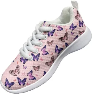 Kids Mesh Running Sneakers for Boys Girls Lightweight Non Slip Sports Tennis Shoes Comfort Breathable Mesh Casual Walking Shoes