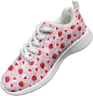 Kids Mesh Running Sneakers for Boys Girls Lightweight Non Slip Sports Tennis Shoes Comfort Breathable Mesh Casual Walking Shoes