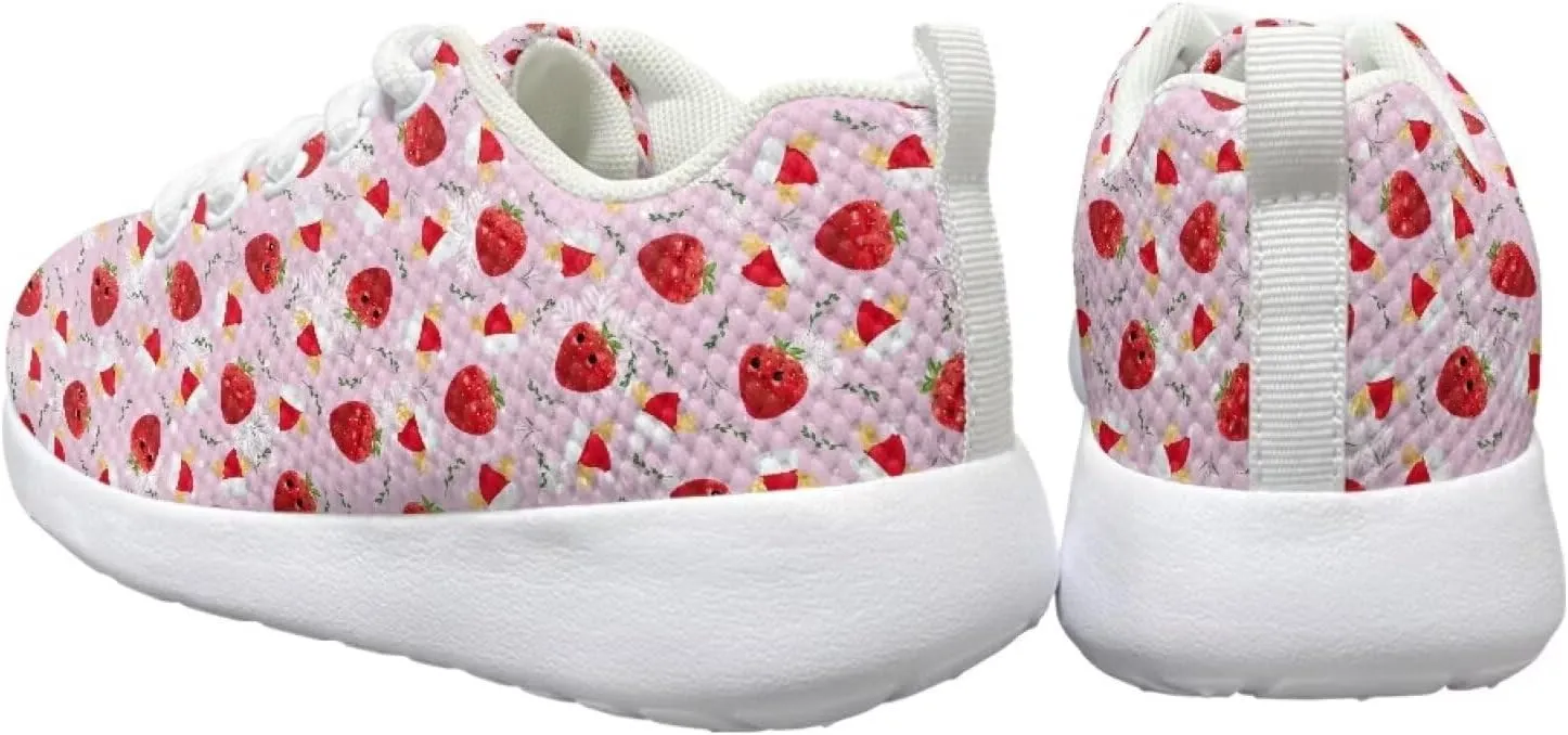 Kids Mesh Running Sneakers for Boys Girls Lightweight Non Slip Sports Tennis Shoes Comfort Breathable Mesh Casual Walking Shoes