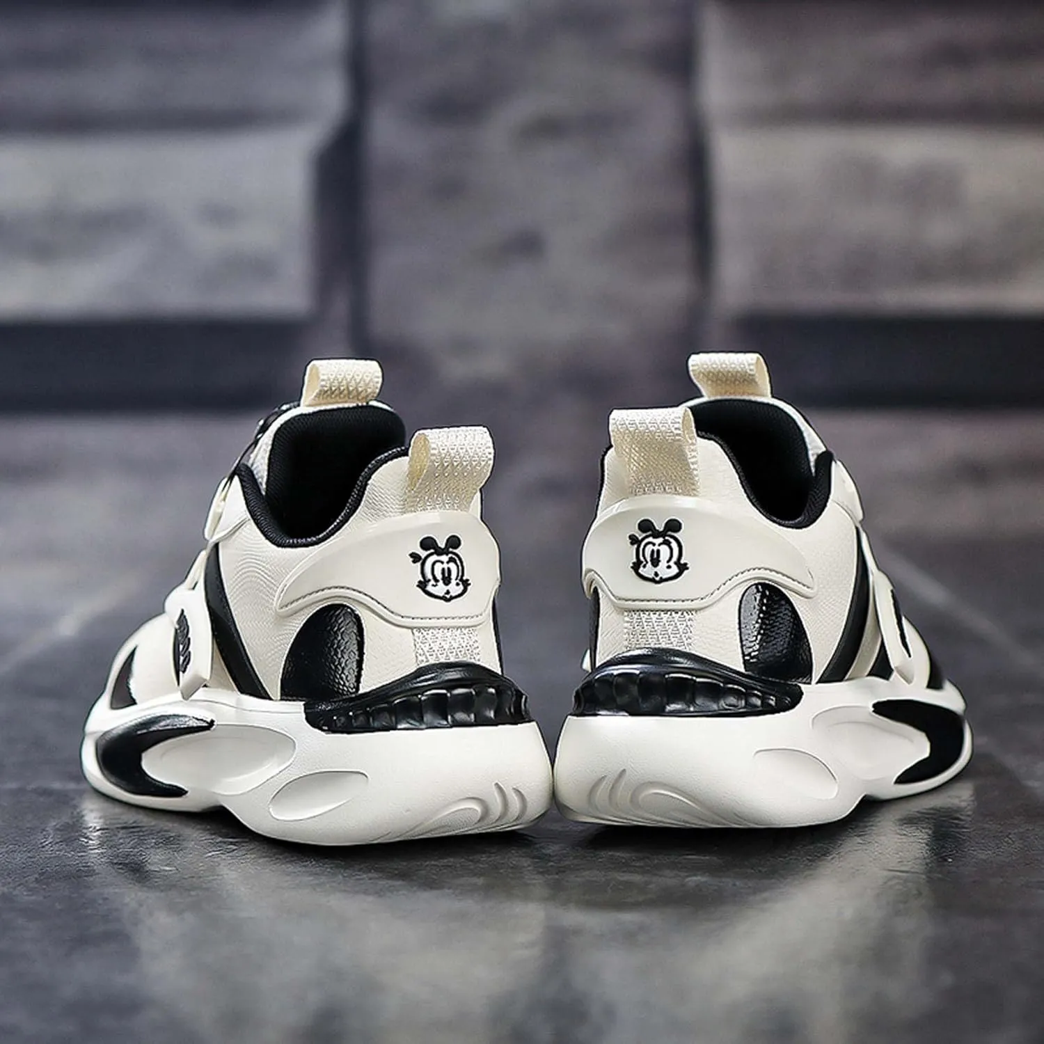 Kid's Rotating Buckle Running Shoes, Breathable and Lightweight Walking Shoes, Anti Slip and Wear-Resistant Sports Shoes, Synthetic Leather Upper Running Shoes, Short Distance Running Shoes.