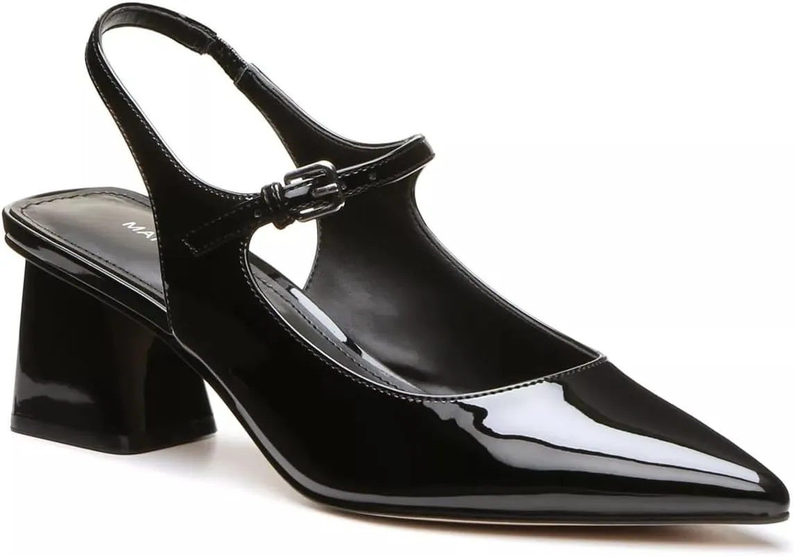 Marc Fisher Women's Luminos Pump, Black, 7 Wide US