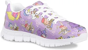 MARSVOVO Animal Print Sneakers for Kids Flexible Lightweight Breathable Athletic Kids Running Shoes White Black Sole Comfortable Resistant Casual Sports Schoole Walking Shoes for Boys Girls