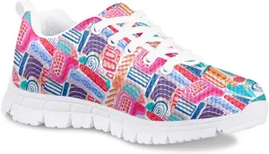 MARSVOVO Animal Print Sneakers for Kids Flexible Lightweight Breathable Athletic Kids Running Shoes White Black Sole Comfortable Resistant Casual Sports Schoole Walking Shoes for Boys Girls