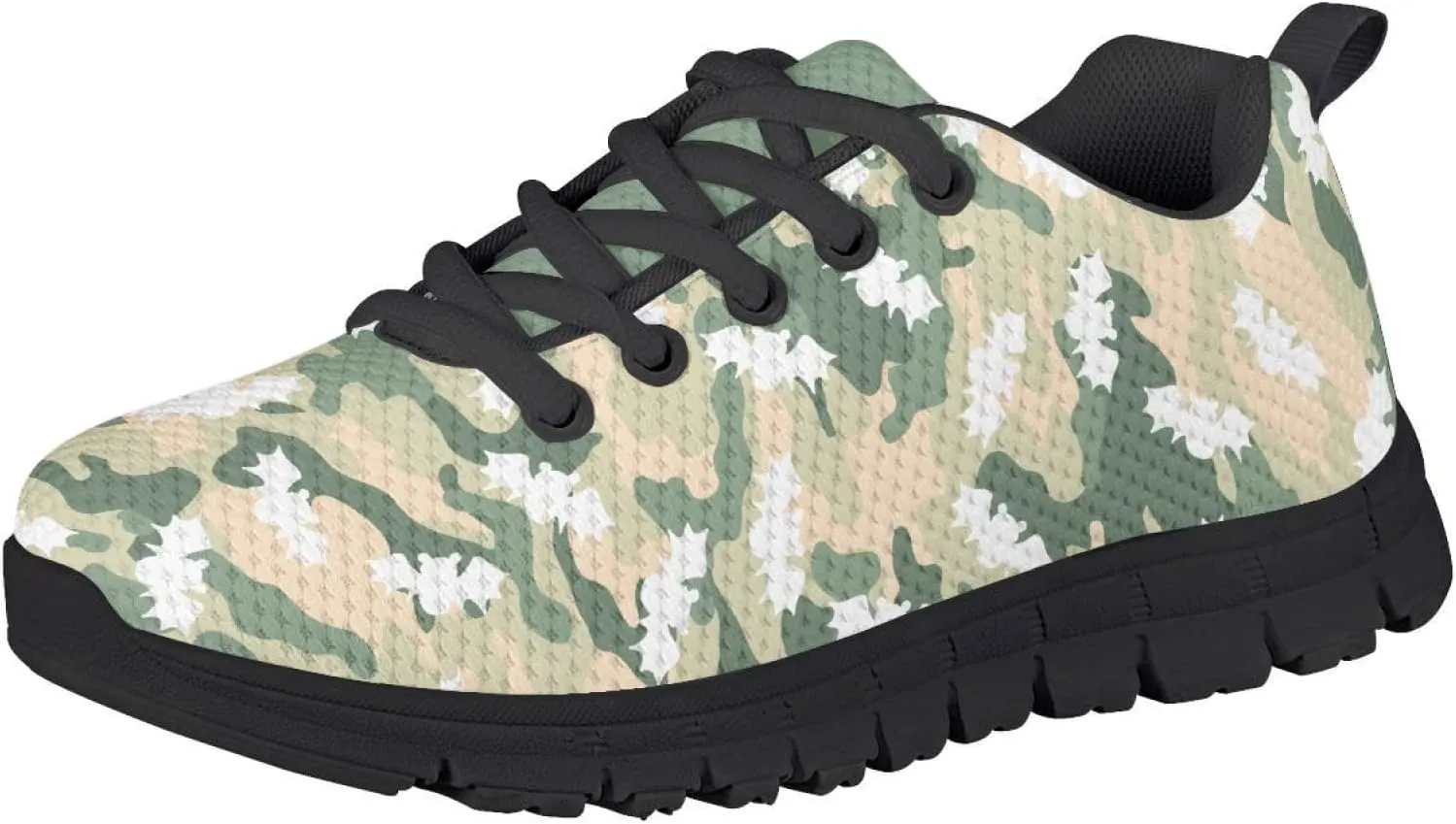 MARSVOVO Walking Shoes for Boy Girl Flexible Athletic Lightweight Breathable Lace-up Girl Running Shoes Most Comfortable Classic Printed Casual Fashion Non Slip Play Kids Running Shoes