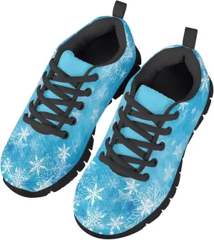 MARSVOVO Walking Shoes for Boy Girl Flexible Athletic Lightweight Breathable Lace-up Girl Running Shoes Most Comfortable Classic Printed Casual Fashion Non Slip Play Kids Running Shoes