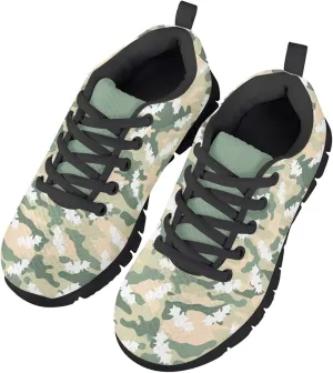 MARSVOVO Walking Shoes for Boy Girl Flexible Athletic Lightweight Breathable Lace-up Girl Running Shoes Most Comfortable Classic Printed Casual Fashion Non Slip Play Kids Running Shoes