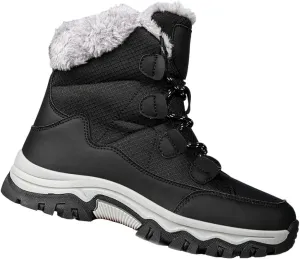 Maylrvjv Women's Snow Boots Winter Warm Waterproof Anti-Slip Lightweight Lace Up Boots Ladies Casual Outdoor Mid Calf Boots