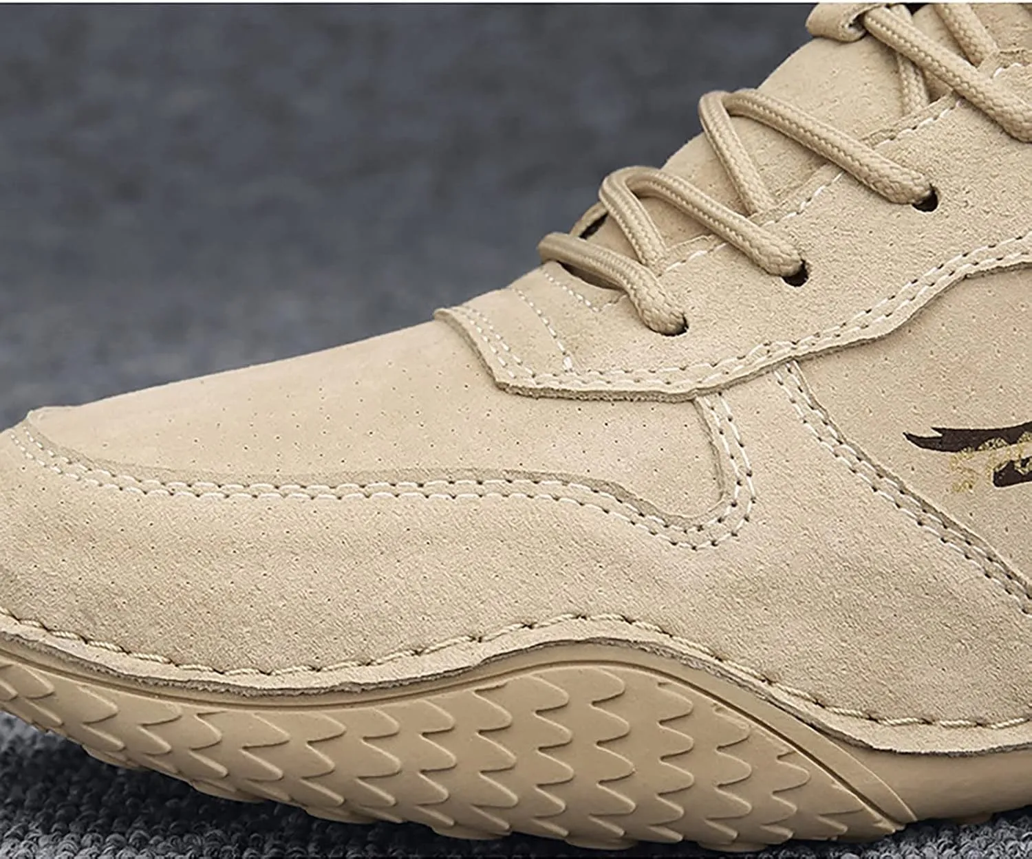 Men Running Athletic Shoes Men's British Large Casual Suede Foreign Trade Lace Up and Hook Loop Sneakers Tennis Workout Gym Sports Sneakers