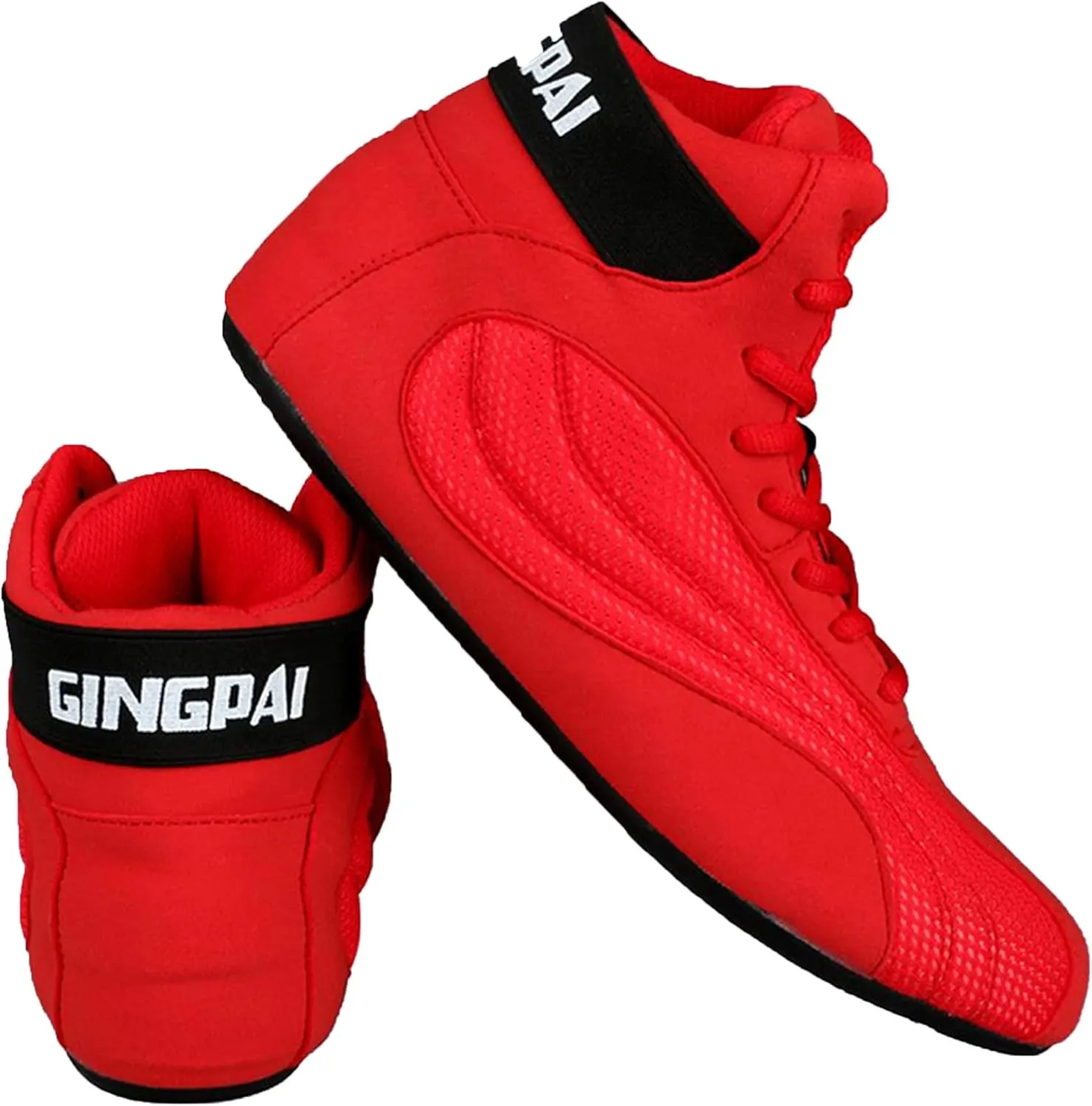 Men's Boxing Boots, Wrestling Sport Sneakers for Men Women Breathable Bodybuilding Fitness Shoes Youth Wrestling Footwear