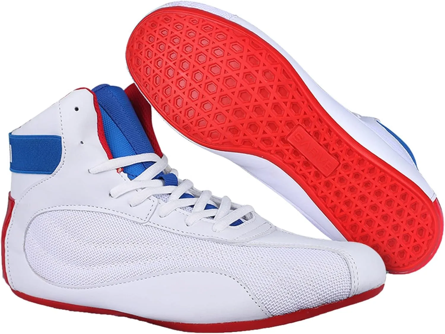Men's Boxing Boots, Wrestling Sport Sneakers for Men Women Breathable Bodybuilding Fitness Shoes Youth Wrestling Footwear