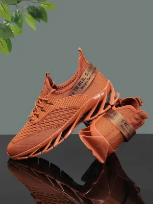 Men'S Breathable Road Running Shoes, Lightweight Sports Sneakers, Lace-Up Closure, Solid Color Fabric Upper,PVC & Rubber Sole, EVA Insole, for Training, Fashion Streetwear, All-Season Comfort,