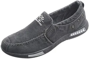 Men's Canvas Low Top Shoes Slip on Sneakers Casual Loafers Sneakers